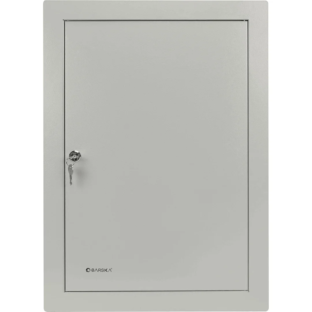 Barska Cb13534 100 Keys Adjustable In Wall Key Cabinet With Flange Gray | Key Lock