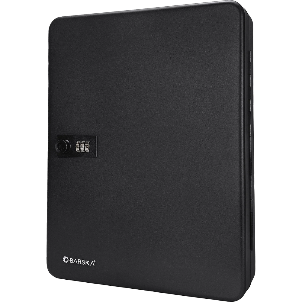 Barska Cb13608 156 Keys Lock Box With Combination Lock - Black | Key Lock