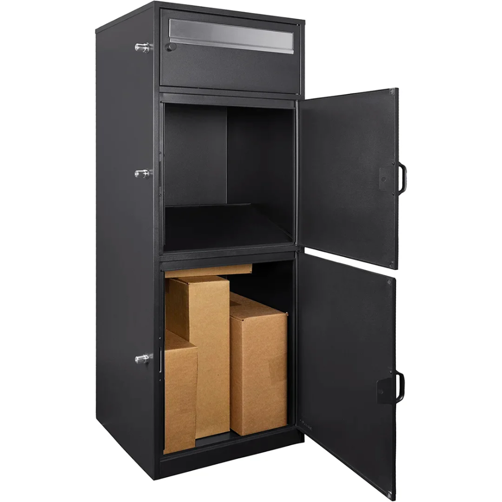 Barska Cb13610 Multi-Chambered Mail And Parcel Box - Mpcb-100 | Key Lock