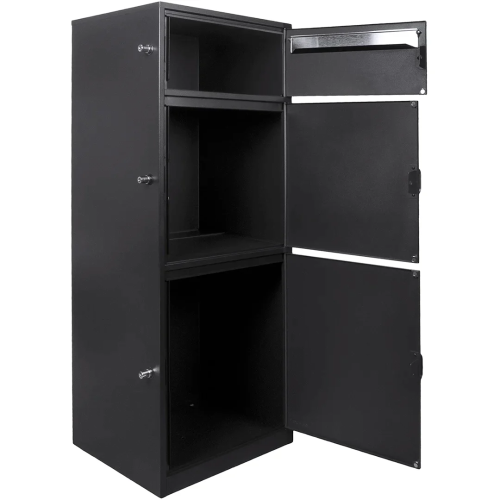 Barska Cb13610 Multi-Chambered Mail And Parcel Box - Mpcb-100 | Key Lock