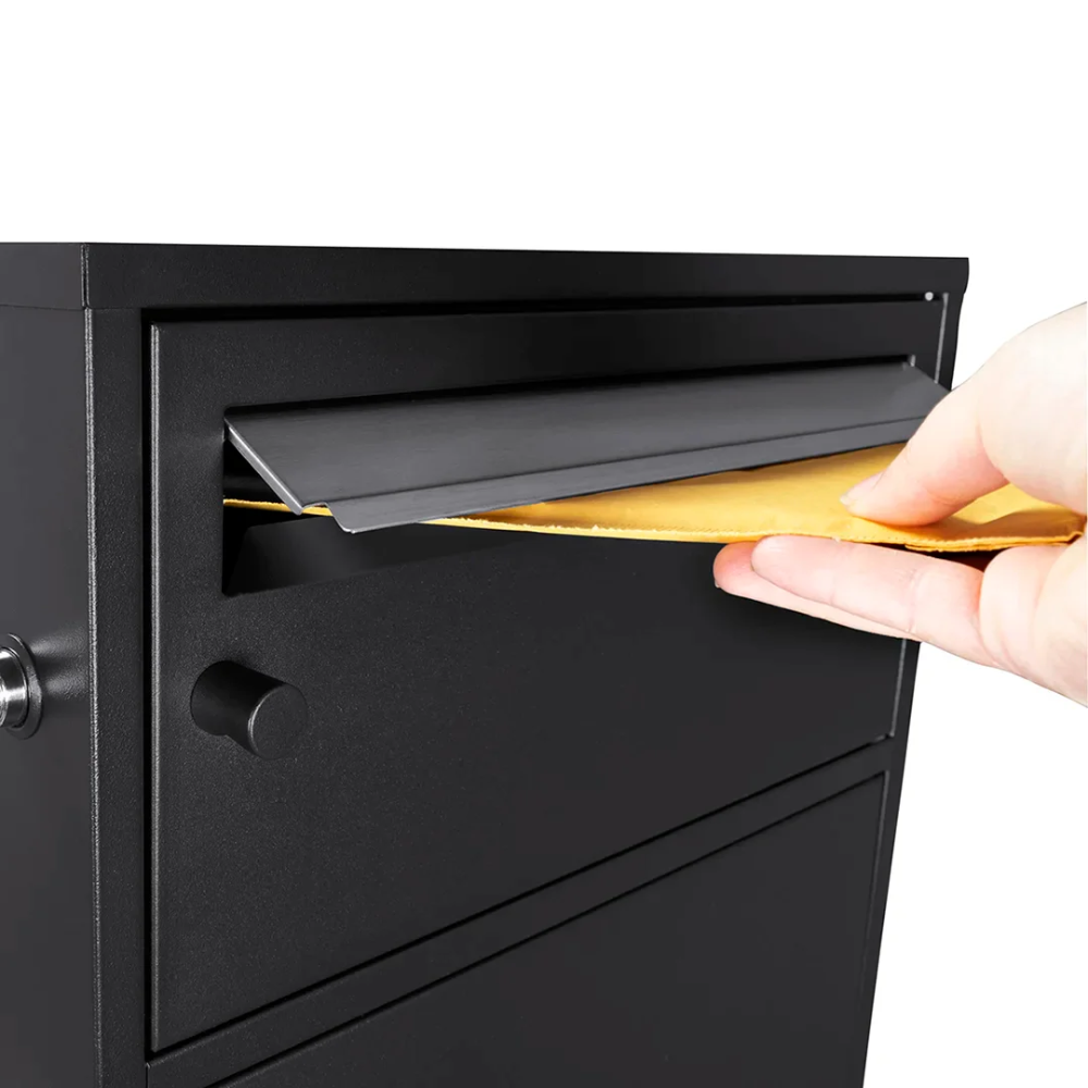 Barska Cb13610 Multi-Chambered Mail And Parcel Box - Mpcb-100 | Key Lock