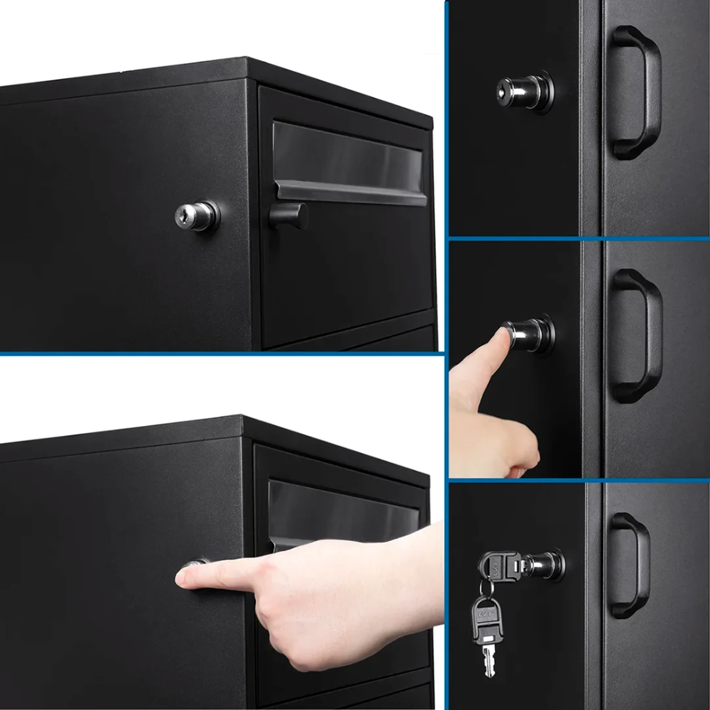Barska Cb13610 Multi-Chambered Mail And Parcel Box - Mpcb-100 | Key Lock