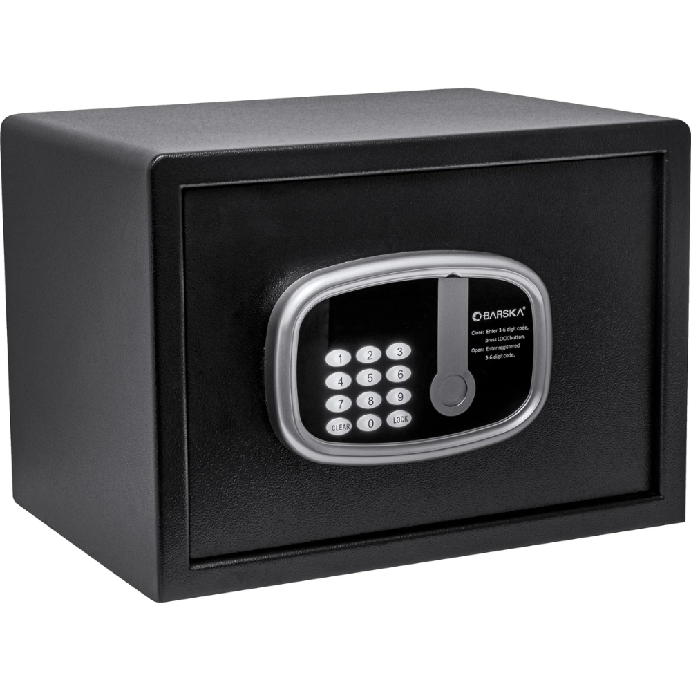 Barska HS13398 Compact Hotel Safe | Key Lock
