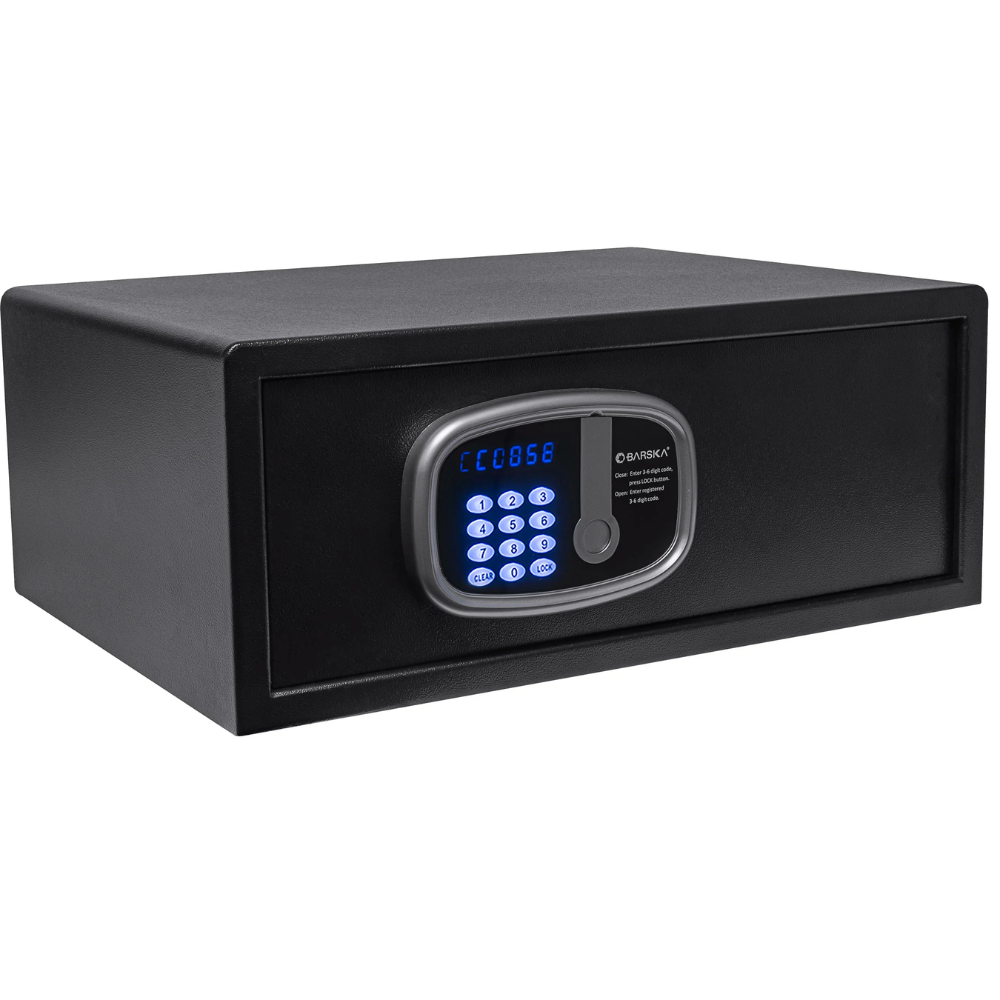 Barska HS13404 17" Laptop Hotel Safe | Keypad & Key Lock