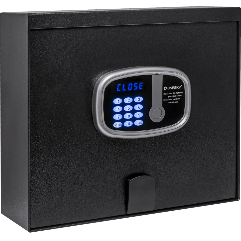 Barska HS13406 Top Open Hotel Safe | Keypad & Key Lock