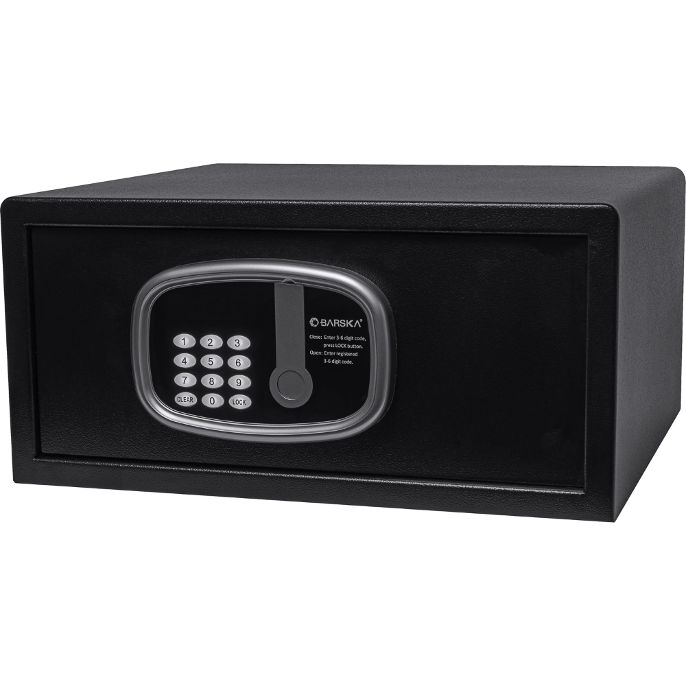 Barska Hs13400 Laptop Hotel Safe | Keypad & Key Lock