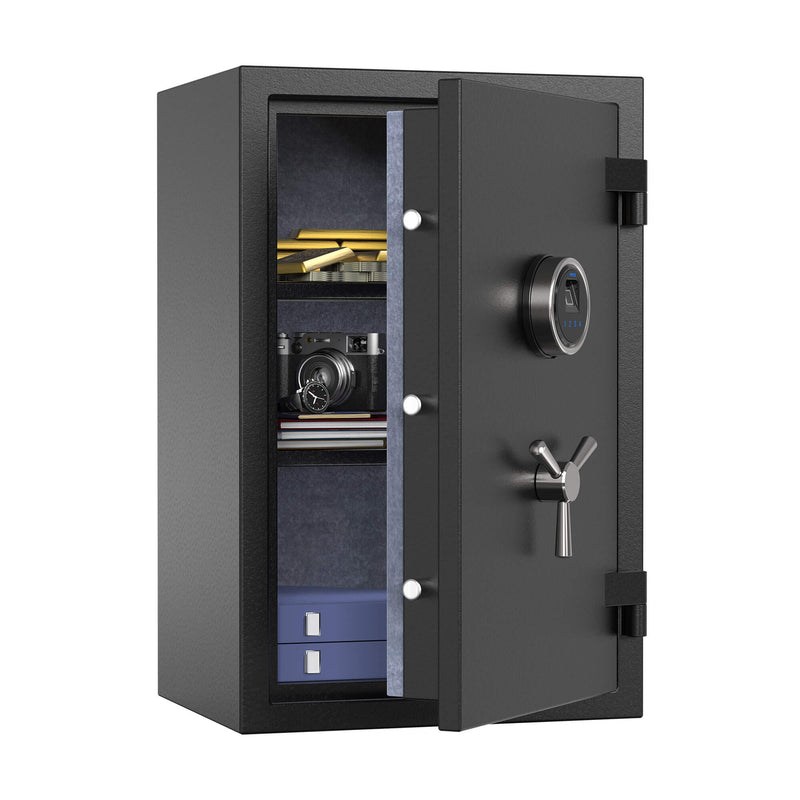 RPNB Large Fireproof Safe with Fingerprint Sensor, Biometric Home Safe, RPFS66