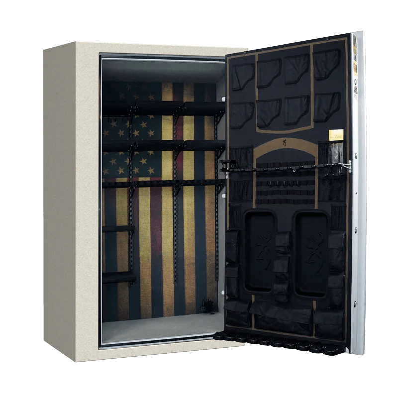 Browning HTR49T Hunter Deluxe Tall 49-Gun Safe — adjustable shelves and door organizer