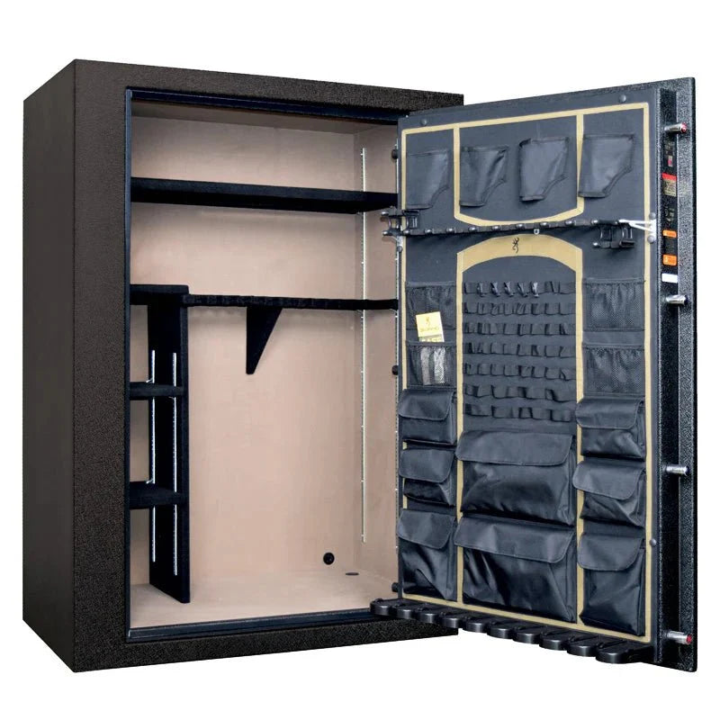Browning YS40 Yellowstone 40-Gun Safe — adjustable shelves and door organizer