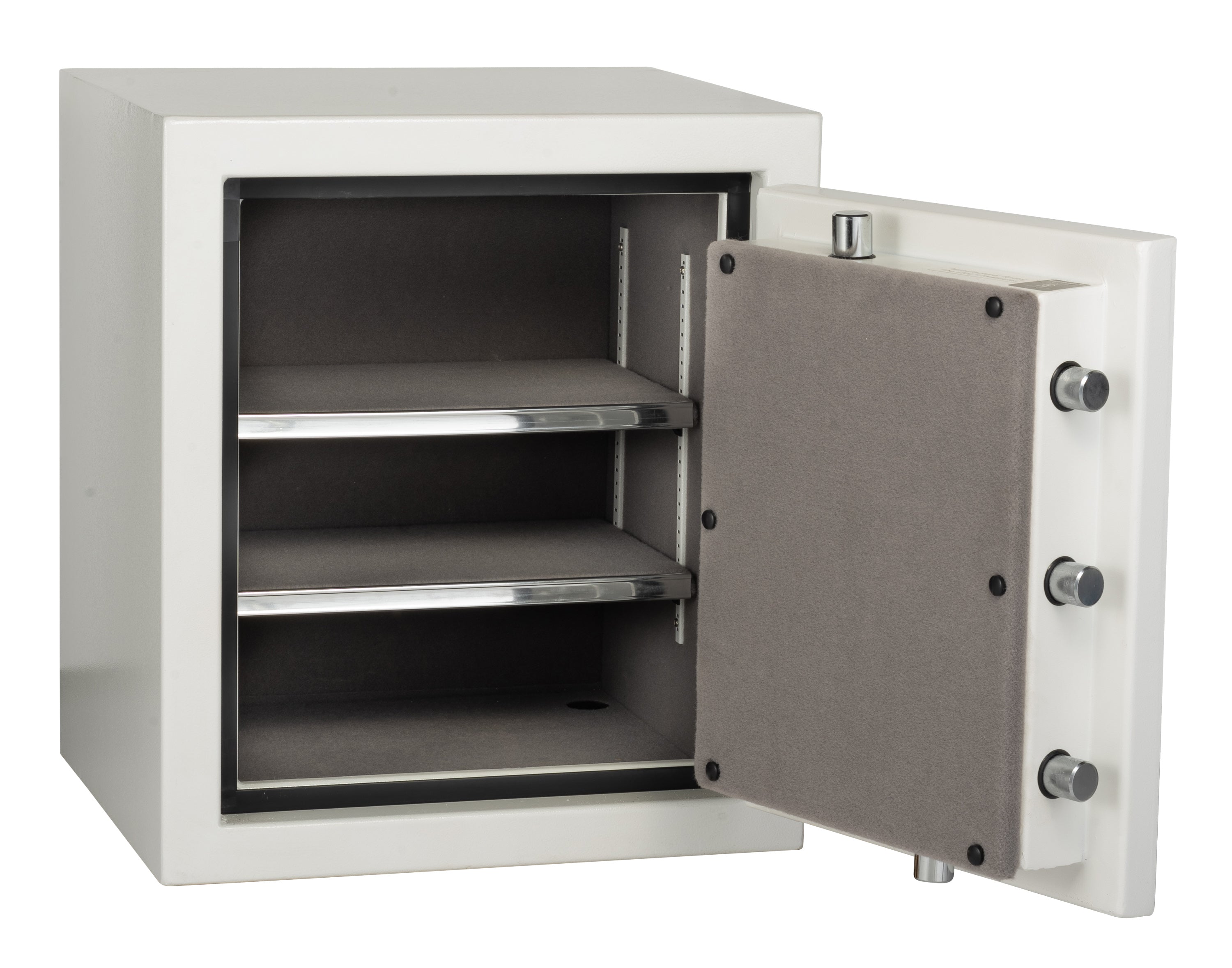 Hayman DV-2219 DynaVault Burglar Fire Safe Door Wide Open with Shelves