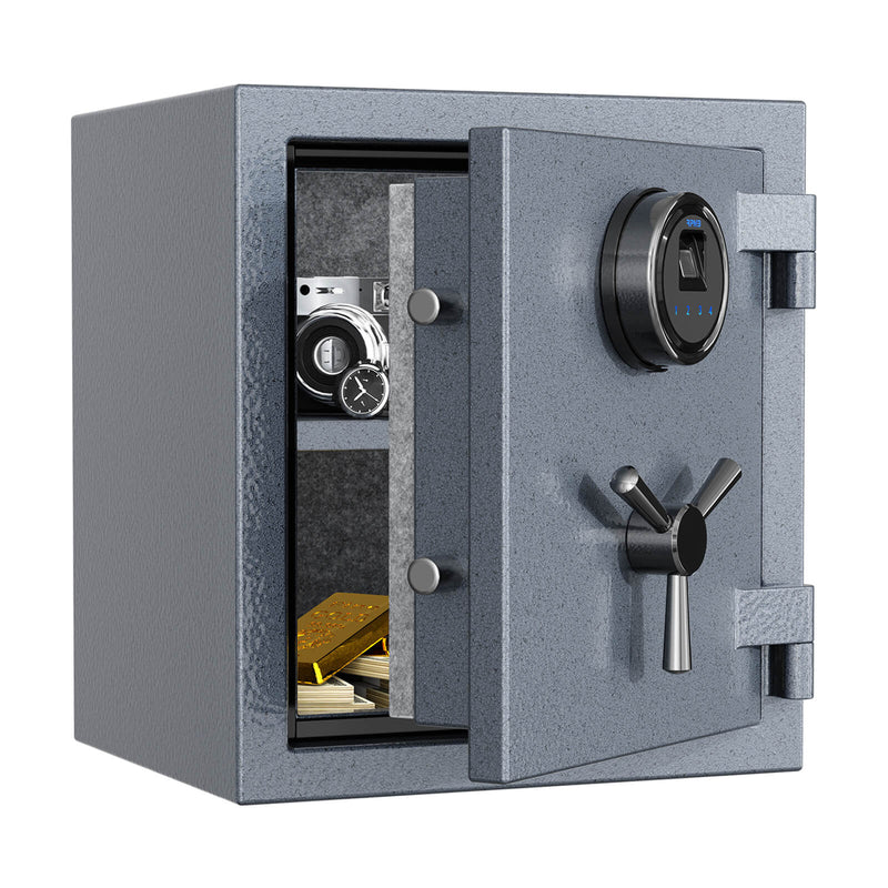 RPNB Grey Deluxe Fireproof Safe with Smart Touchscreen Keypad, Perfect for Office & Home, RPFS40G