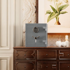 RPNB Grey Deluxe Fireproof Safe with Smart Touchscreen Keypad, Perfect for Office & Home, RPFS40G