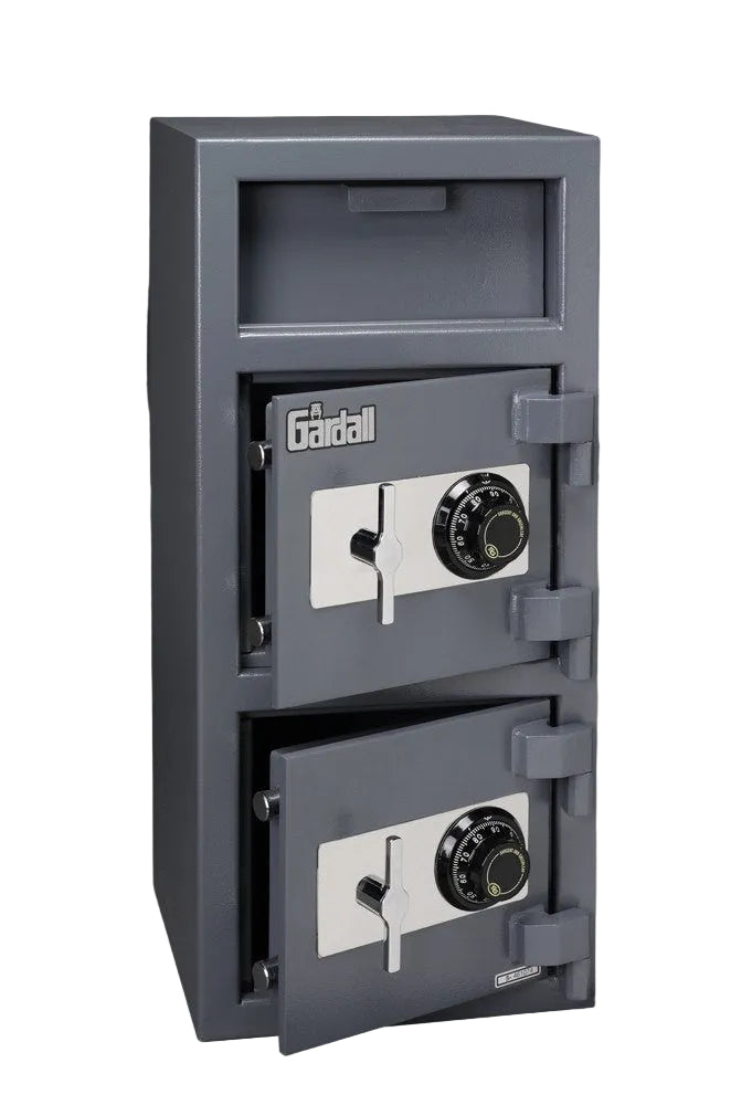 Gardall LCF3214 Commercial Light Duty Depository/Cash Handling Safe | 2 Compartment | Front Drop Door