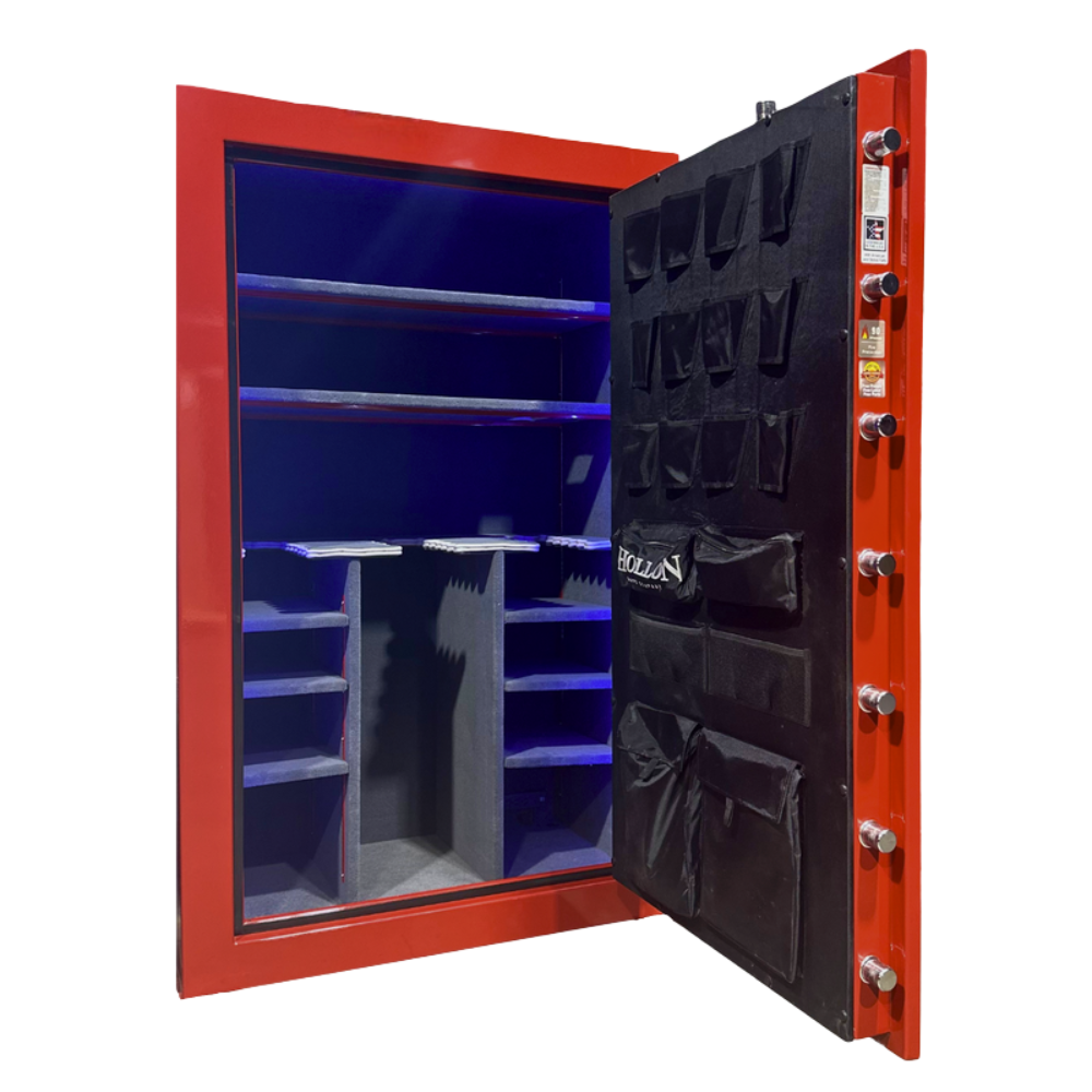 Hollon BHS-45E Black Hawk Series Gun Safe with Electronic Lock | 90 Minute Fire Rating | 45 Gun Capacity