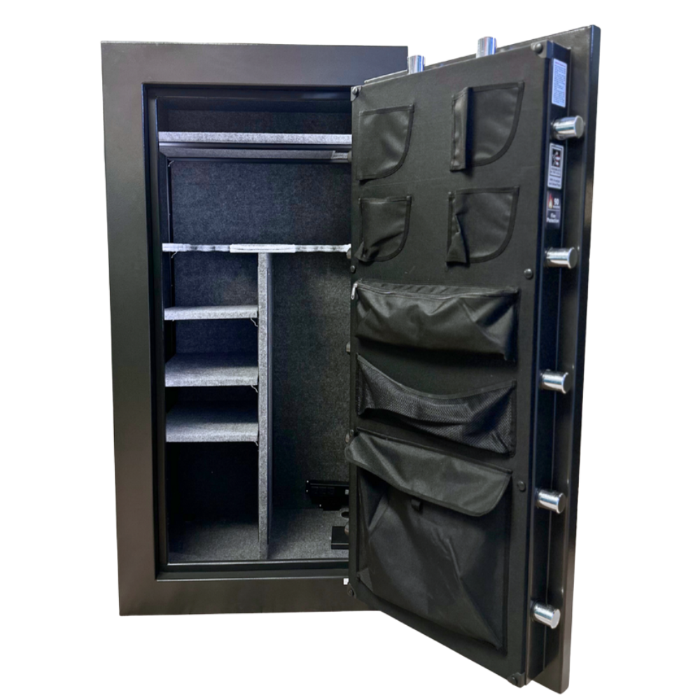 Hollon DOM-22 Dominion Series Gun Safe with Dial or Electronic Lock | 90 Minute Fire Rating | 22 Gun Capacity