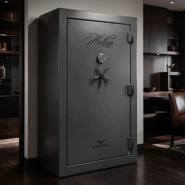 Hollon BHS-45C Black Hawk Series Gun Safe with Dial Combination Lock | 90 Minute Fire Rating