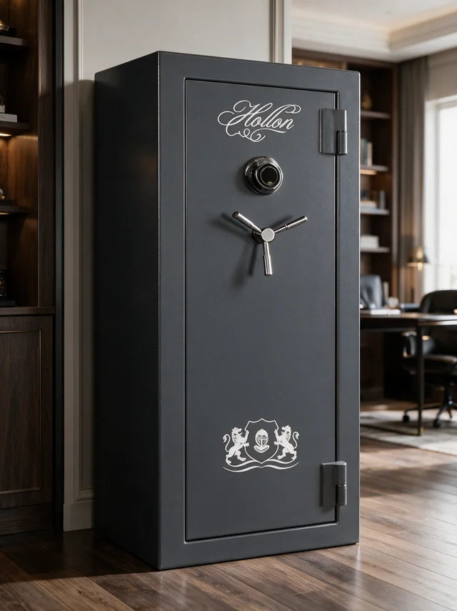 Hollon CS-24C Crescent Shield Series Gun Safe with Dial Combination Lock | 75 Minute Fire Rating