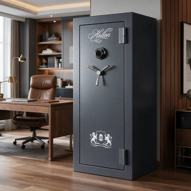 Hollon CS-24C Crescent Shield Series Gun Safe with Dial Combination Lock | 75 Minute Fire Rating