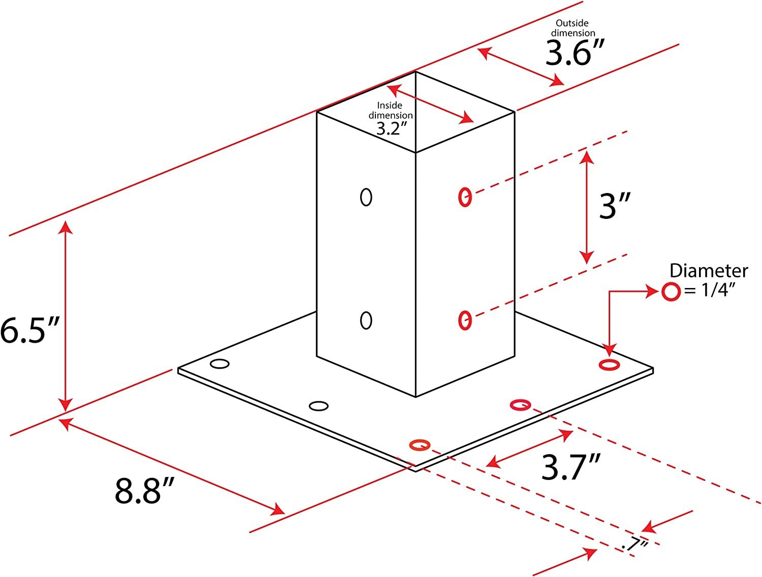Mail Boss Base Plate