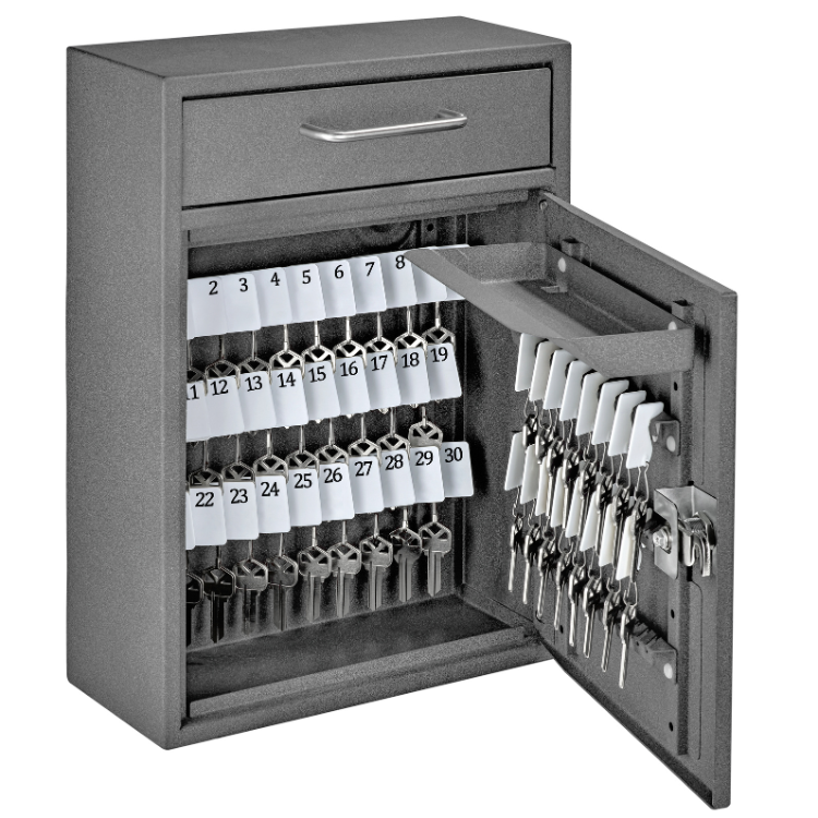 Mail Boss Key Boss Locking Security Key Drop Box - 105 Key Holders