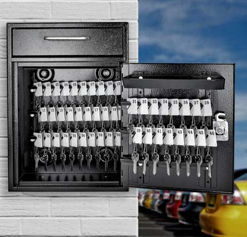 Mail Boss Key Boss Locking Security Key Drop Box - 105 Key Holders