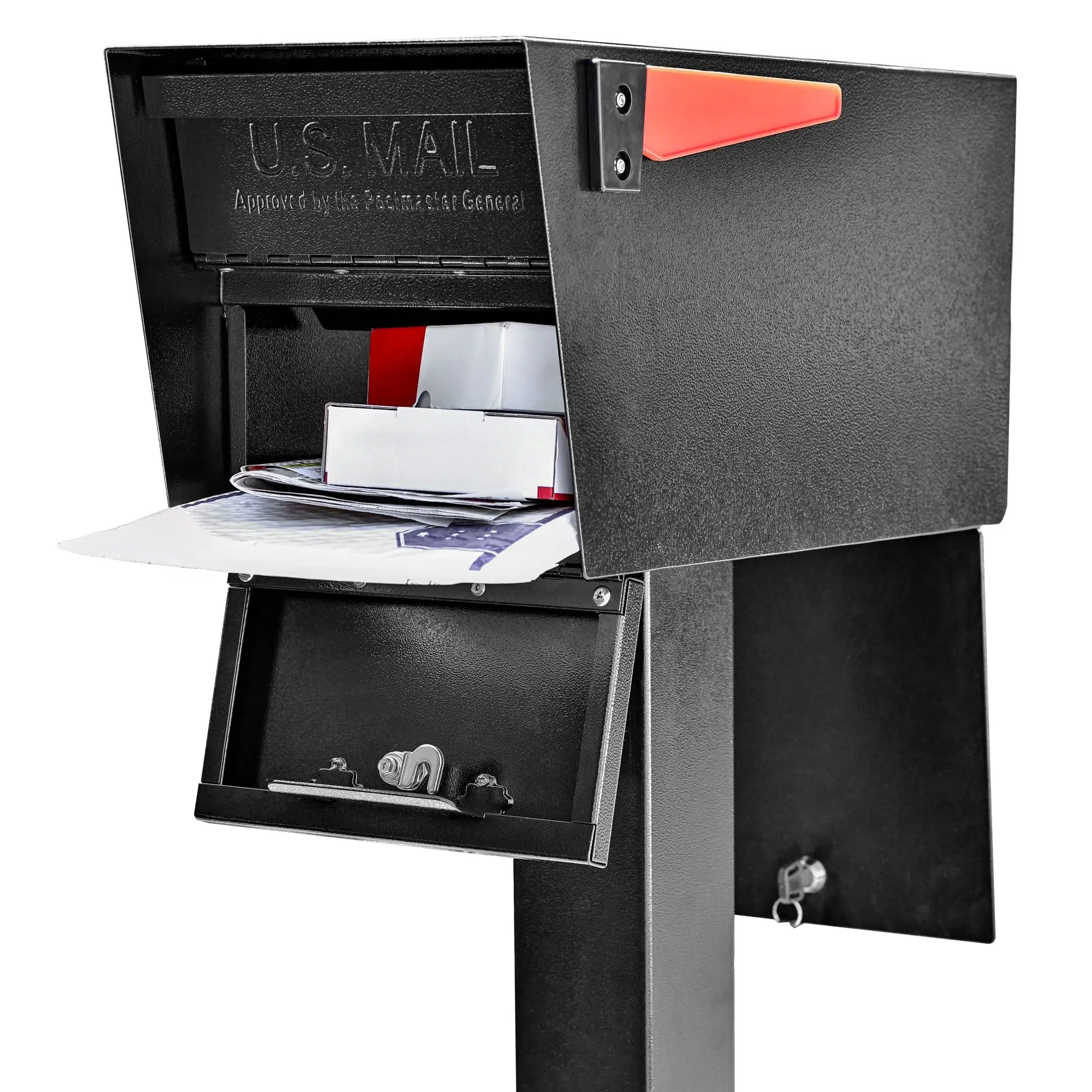 Mail Boss Mail Manager Street Safe Latitude - Front and Rear Locking Mailbox