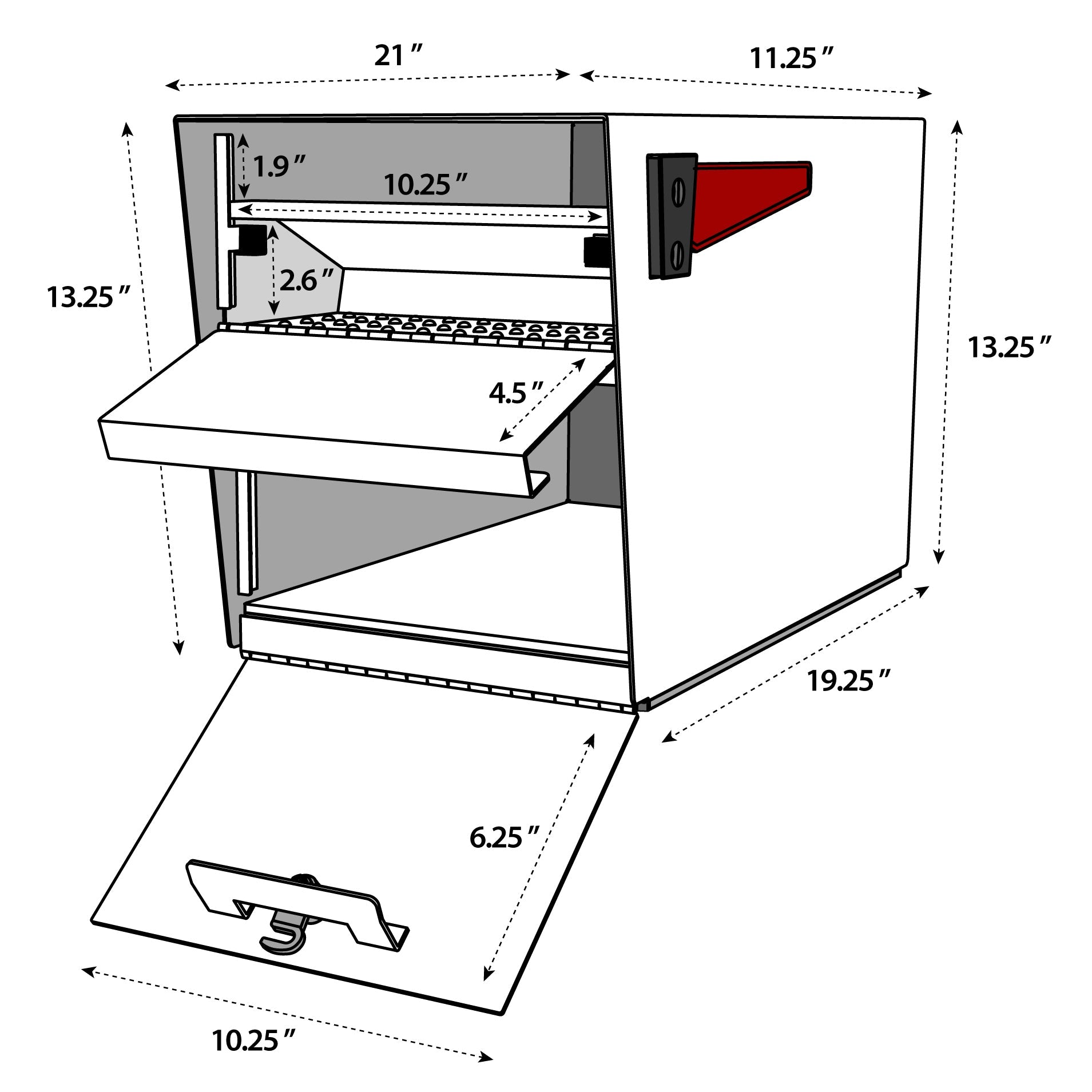 Mailboss Original Curbside Locking Mailbox