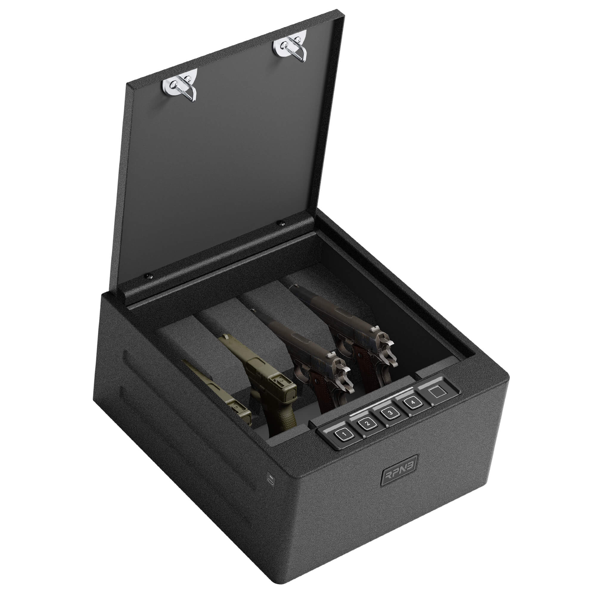 RPNB Biometric 4-Pistol High Capacity Gun Safe for Handguns RP2016