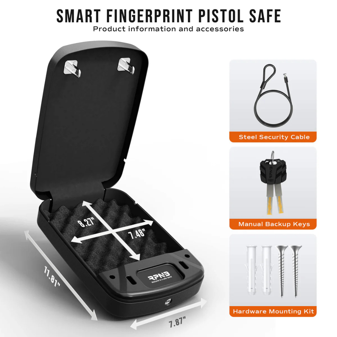 RPNB Biometric Gun Safe for Handgun RP2008