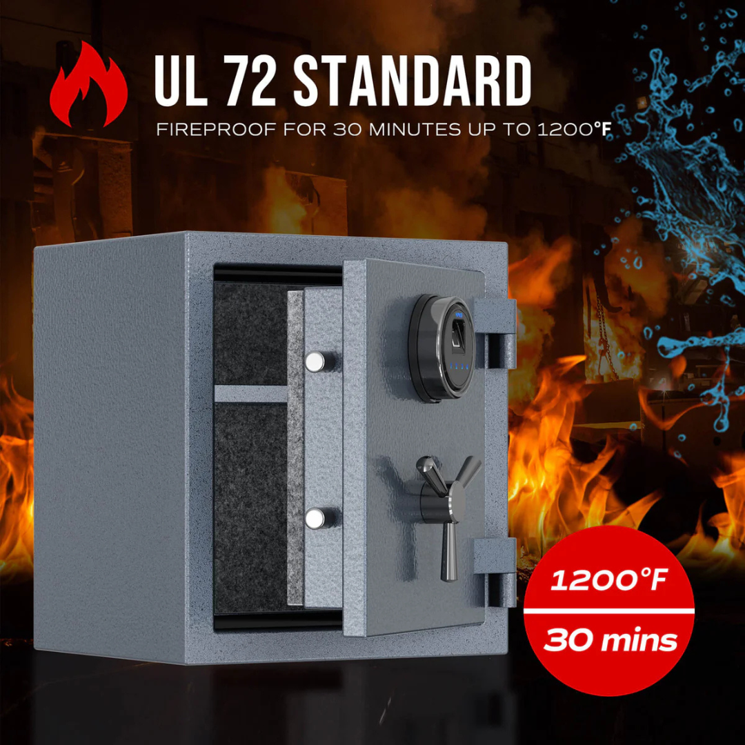 RPNB Grey Deluxe Fireproof Safe with Smart Touchscreen Keypad - RPFS40G