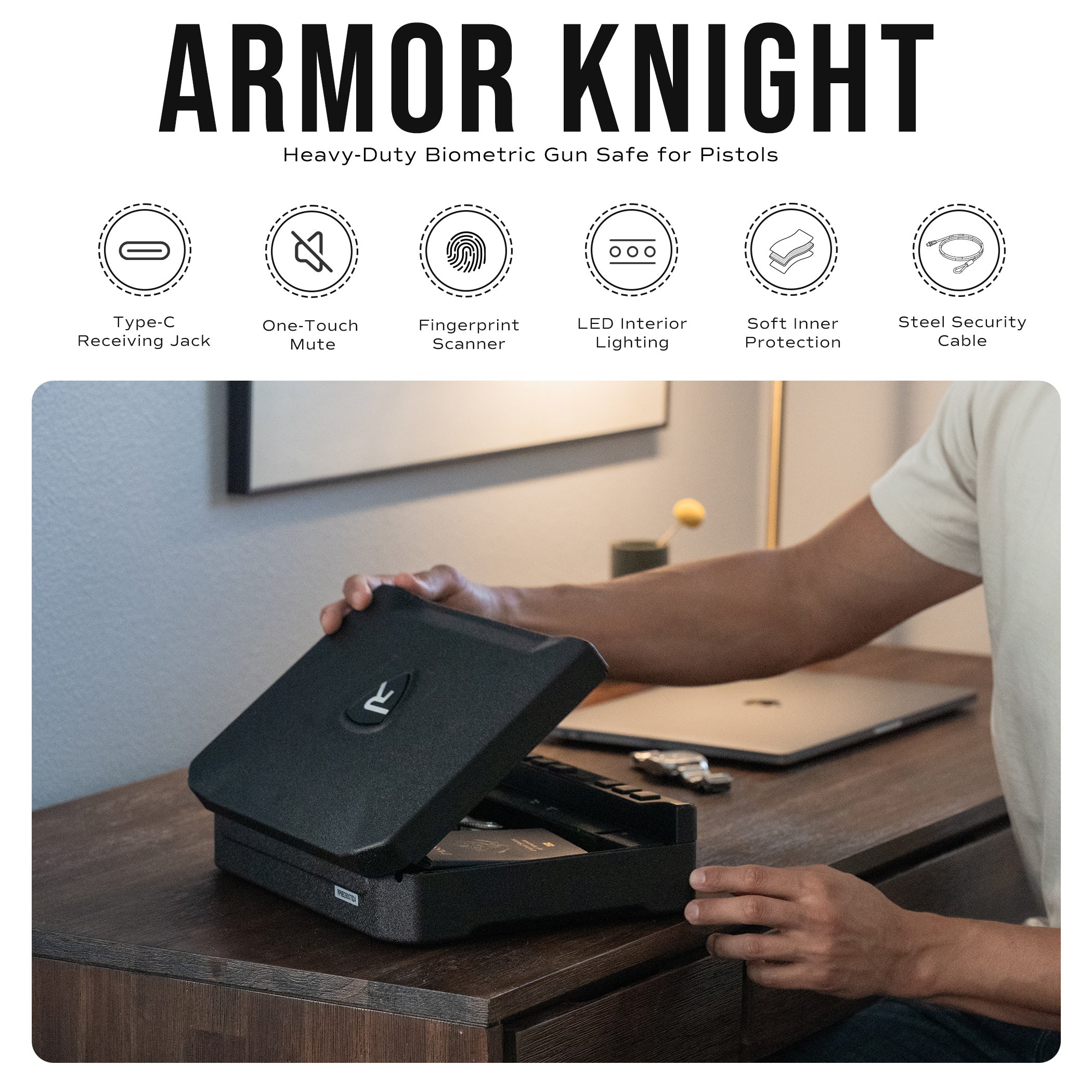 RPNB RP2018 Smart Biometric Handgun Safe