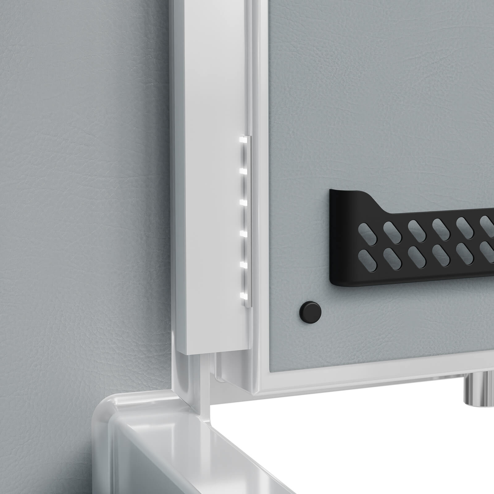RPNB White Biometric Fingerprint Home Safe With LED Light - RPHS45W
