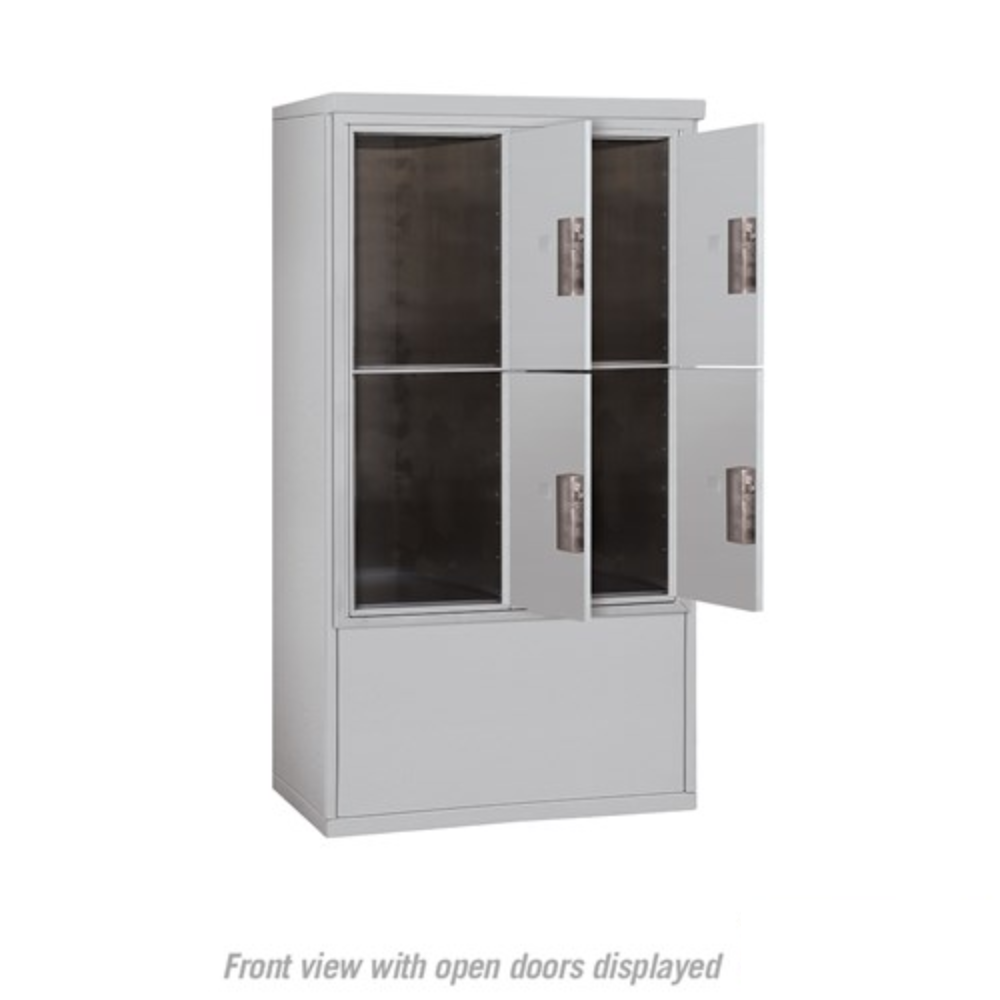 Salsbury 10 Door High Free-Standing 4C Horizontal Parcel Locker | 4 Parcel Lockers  with Private Access