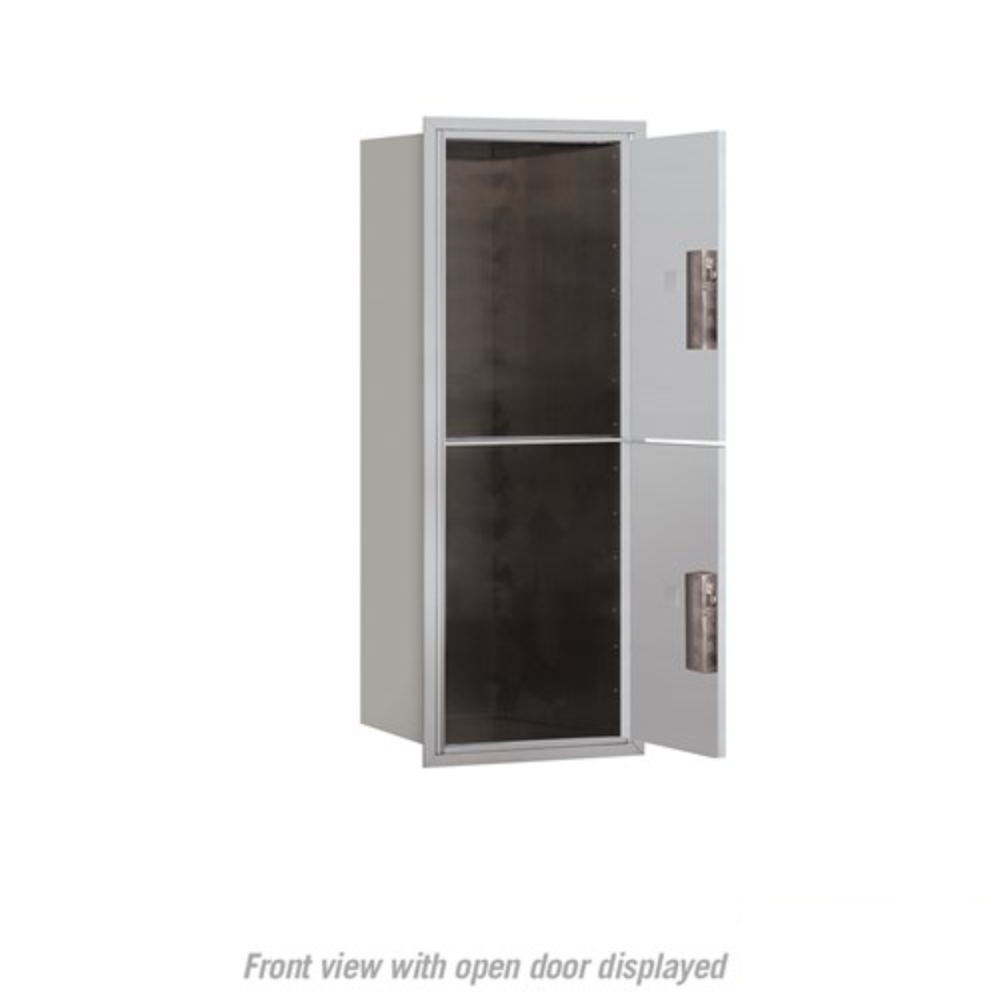 Salsbury 10 Door High Recessed Mounted 4C Horizontal Parcel Locker | 2 Parcel Lockers  with USPS Access - Front Loading