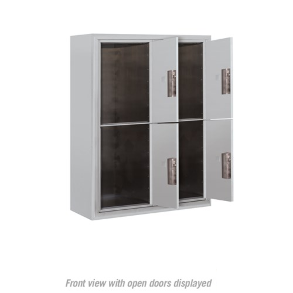 Salsbury 10 Door High Surface Mounted 4C Horizontal Parcel Locker | 4 Parcel Lockers with Private Access