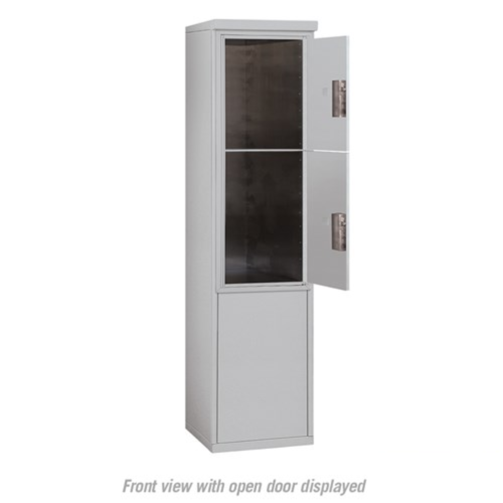 Salsbury 11 Door High Free-Standing 4C Horizontal Parcel Locker | 2 Parcel Lockers with Private Access