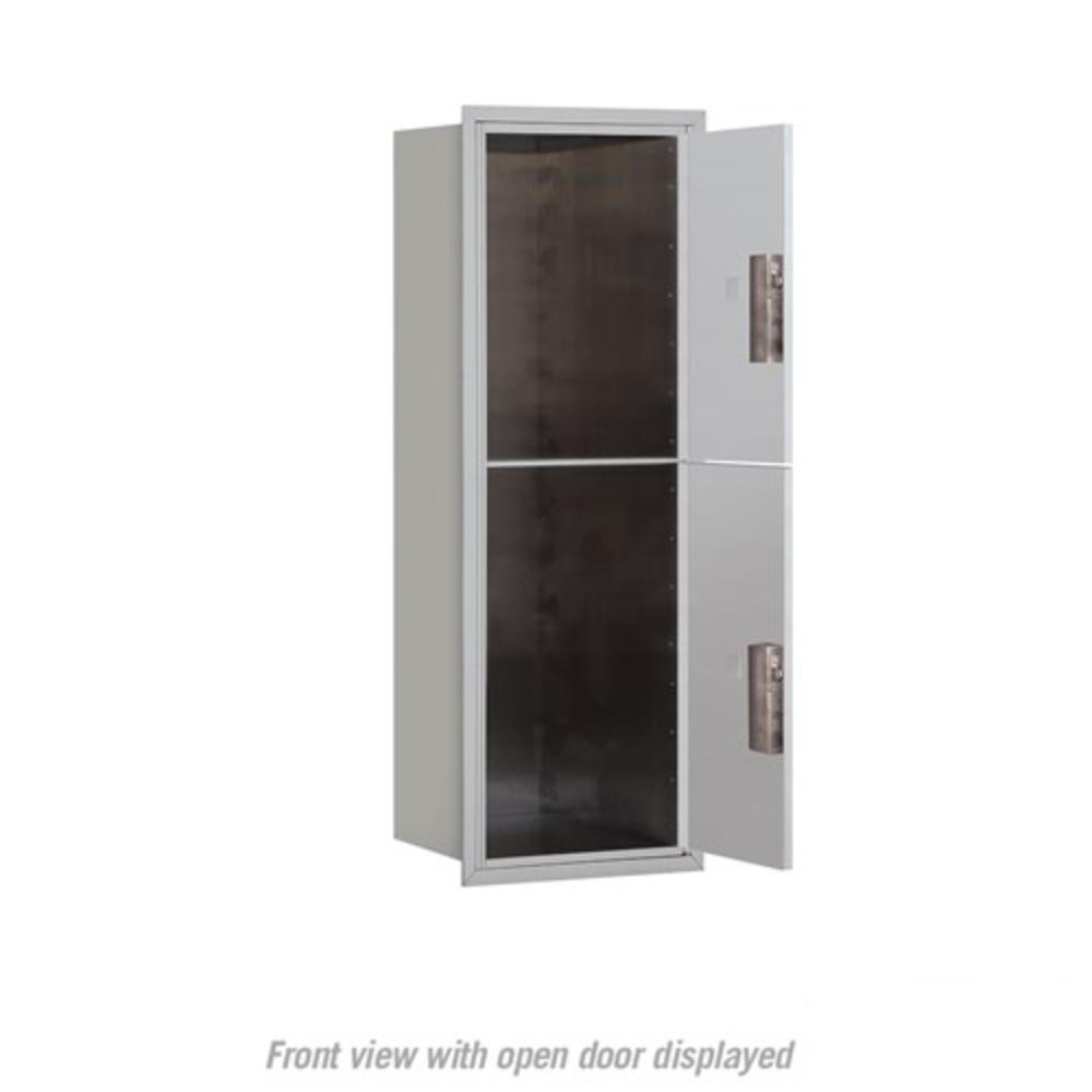 Salsbury 11 Door High Recessed Mounted 4C Horizontal Parcel Locker | 2 Parcel Lockers with USPS Access - Front Loading