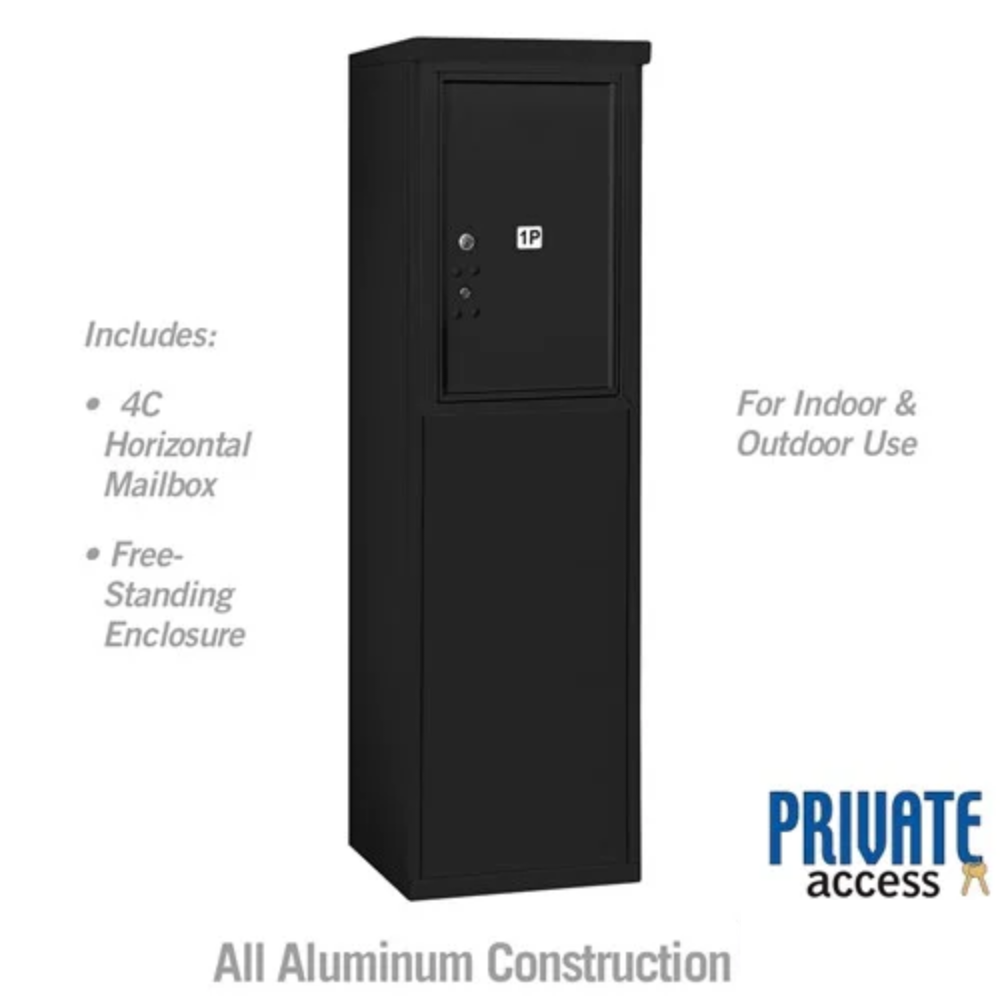 Salsbury 6 Door High Free-Standing 4C Horizontal Parcel Locker | 1 Parcel Locker with Private Access