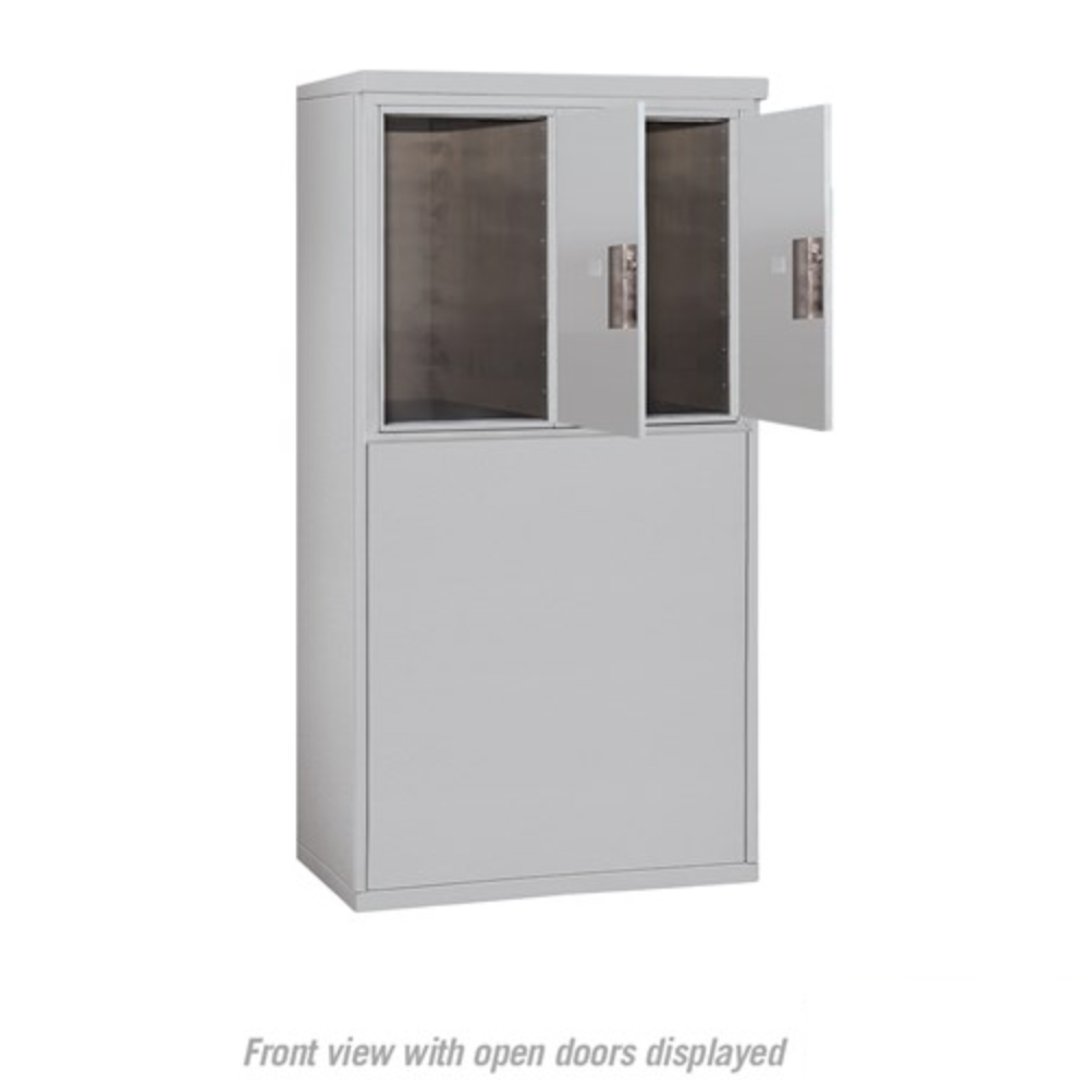 Salsbury 6 Door High Free-Standing 4C Horizontal Parcel Locker | 2 Parcel Lockers  with Private Access