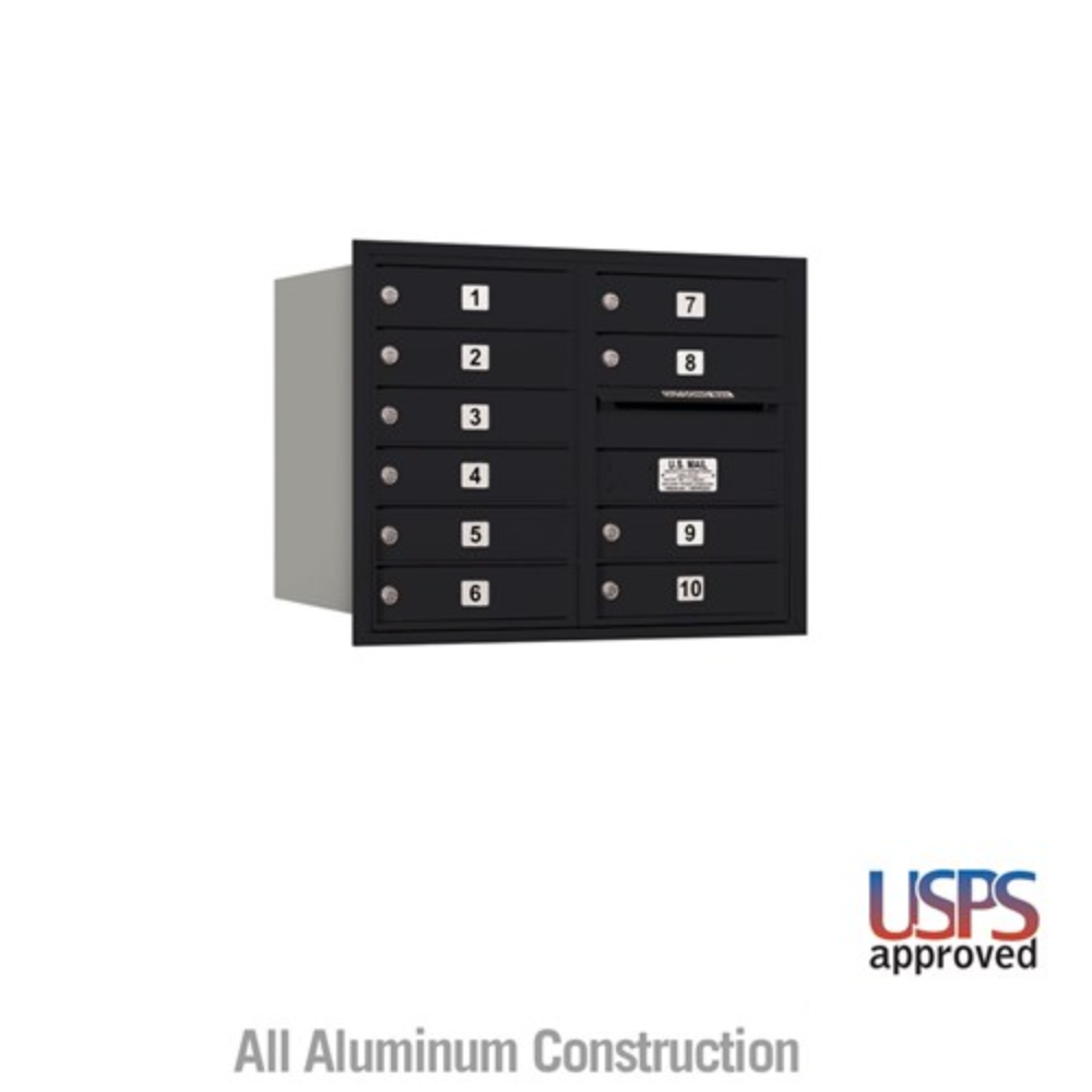 Salsbury_6_Door_High_Recessed_Mounted_4C_Horizontal_Mailbox_10_Doors_with_USPS_Access_-_Rear_Loading