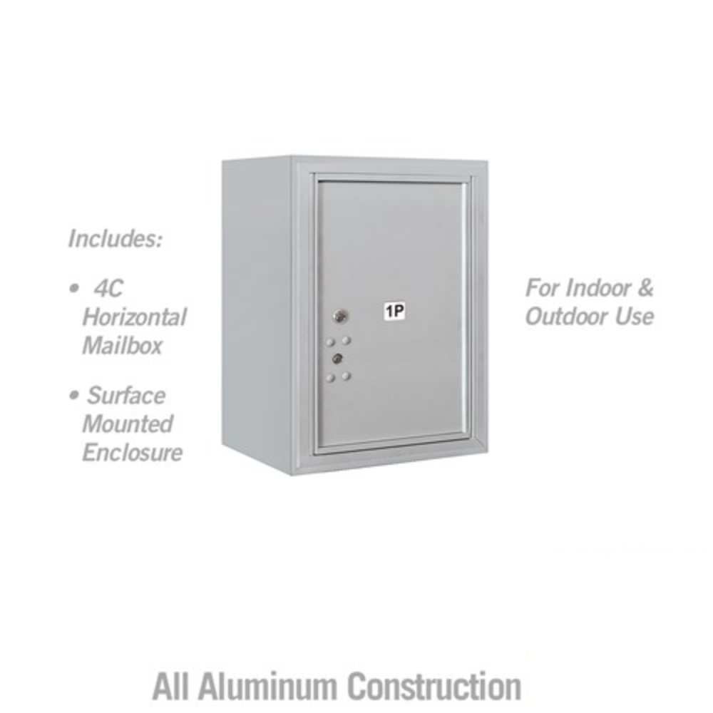 Salsbury 6 Door High Surface Mounted 4C Horizontal Parcel Locker | 1 Parcel Locker  with Private Access