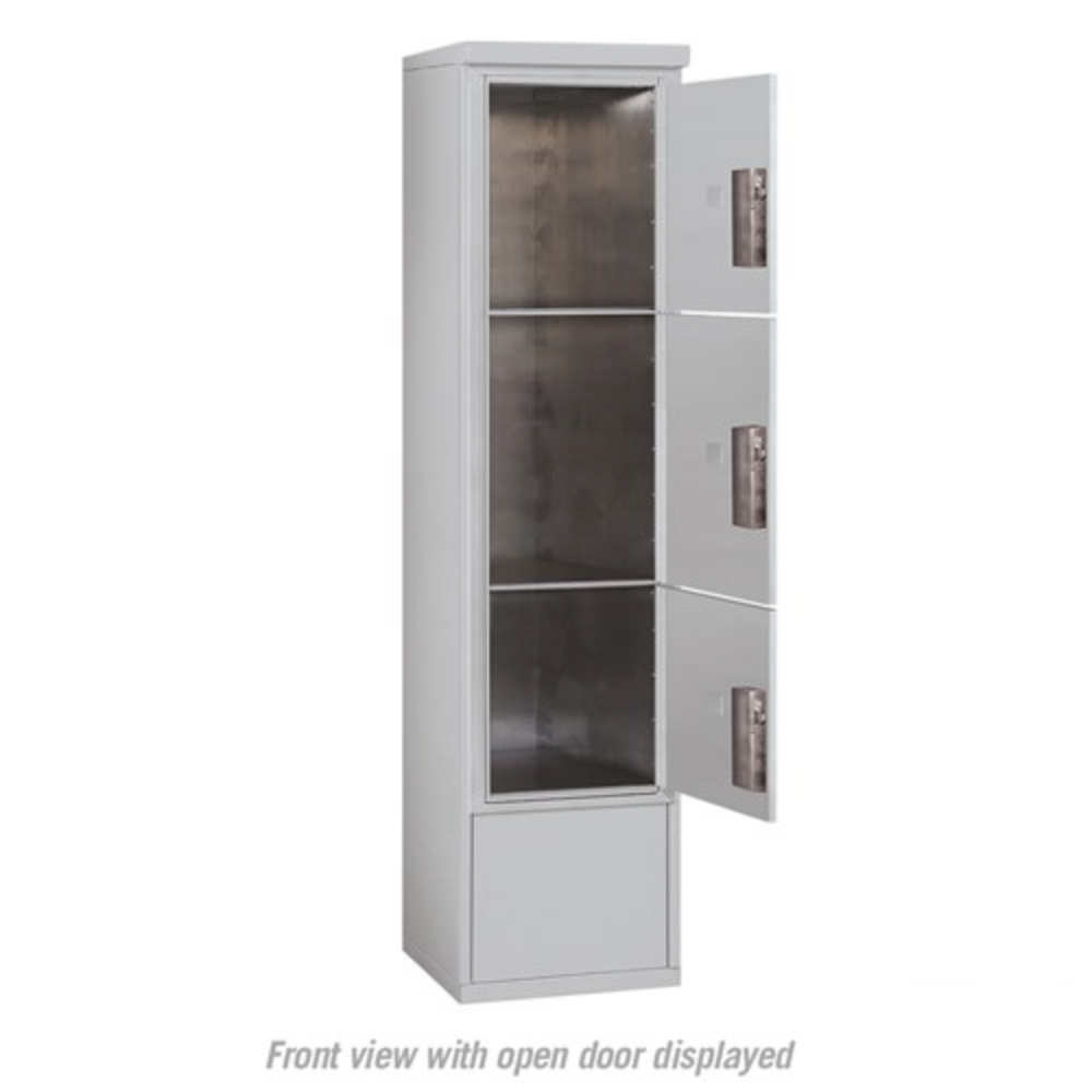 Salsbury Maximum Height Free-Standing 4C Horizontal Parcel Locker | 3 Parcel Lockers with Private Access