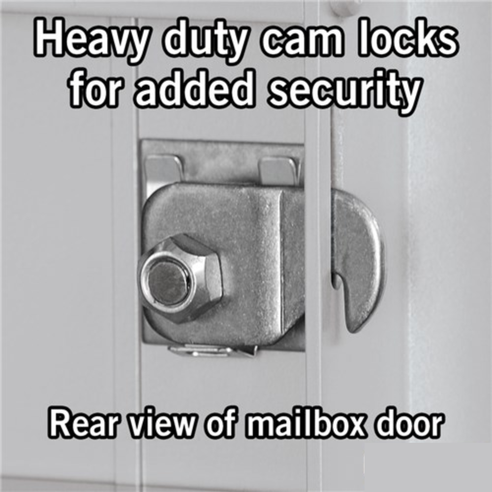 Salsbury Maximum Height Recessed Mounted 4C Horizontal Mailbox | 10 Doors and 4 Parcel Lockers with USPS Access - Front Loading