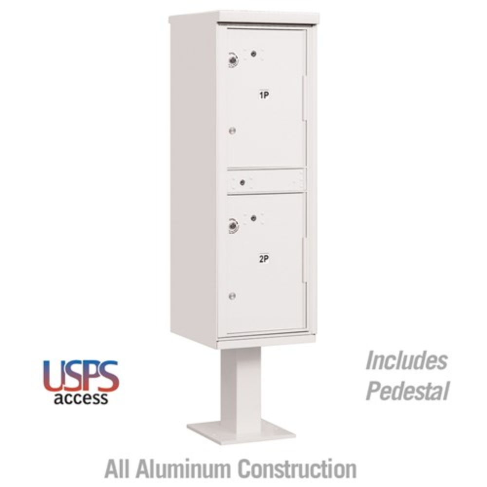 Salsbury Outdoor Parcel Locker | 2 Compartments with USPS Access – Type 1
