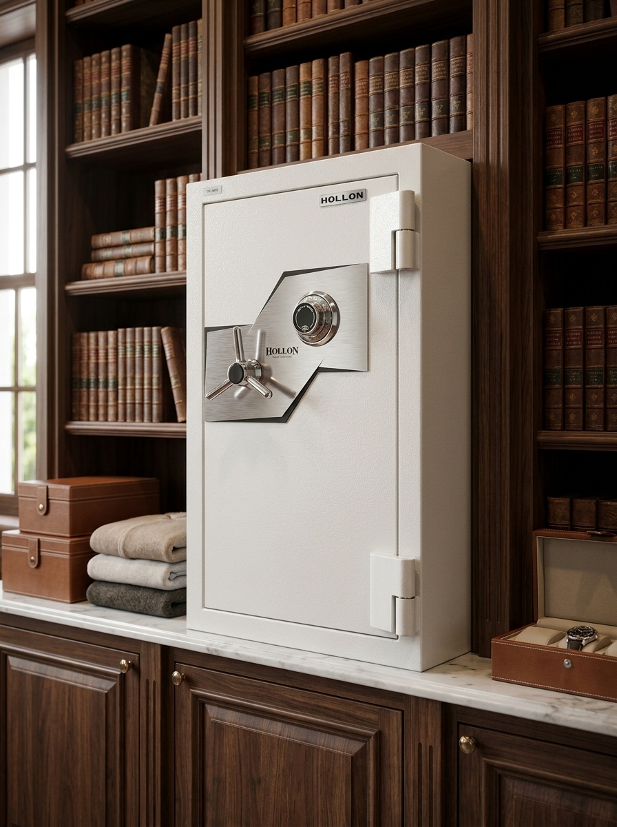 Hollon FB-845C Oyster Series Fire And Burglary Safe with Dial Combination Lock | 3.63 Cubic Feet | 2 Hour Fire Rating