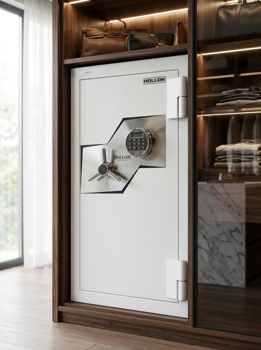 Hollon FB-1505E Oyster Series Fire And Burglary Safe with Electronic Lock | 14.51 Cubic Feet | 2 Hour Fire Rating