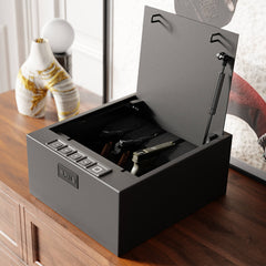 RPNB Drawer Safe with Biometric Fingerprint Lock, Top Opening Gun Safe, RP2004