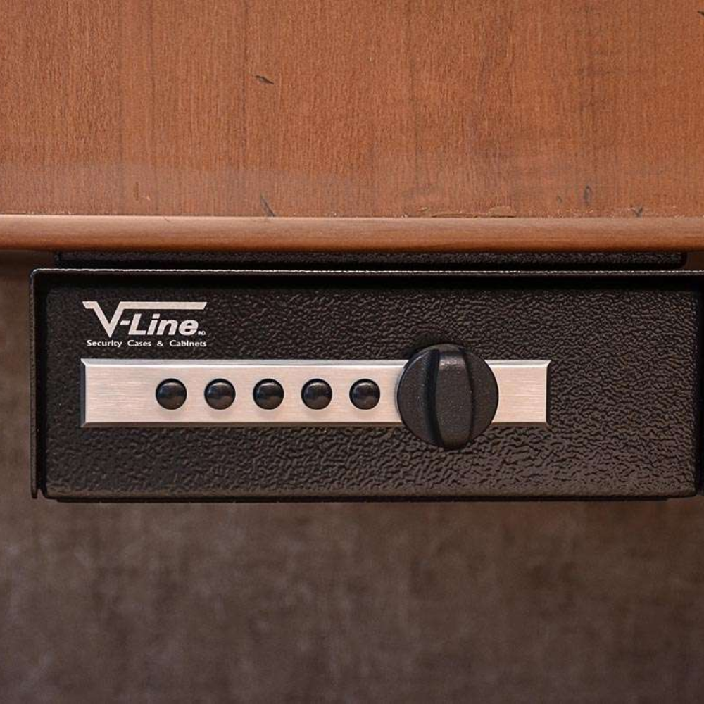 V-Line Desk Mate Handgun Safe 2597-S BLK