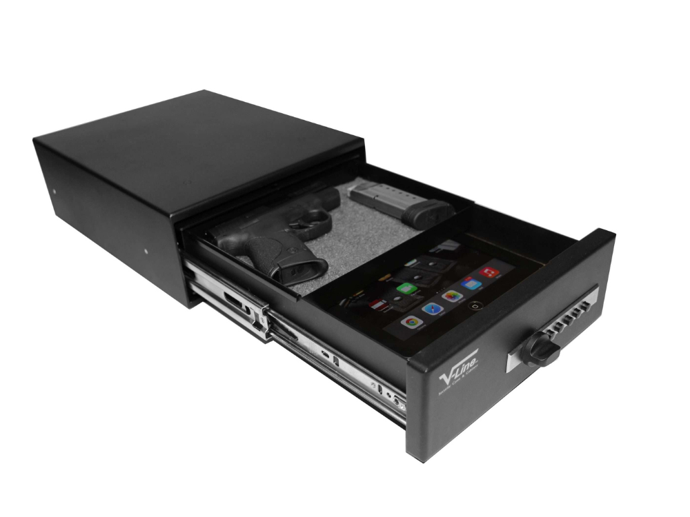 V-Line Slide Away Pistol Safe 10123-S FBLK