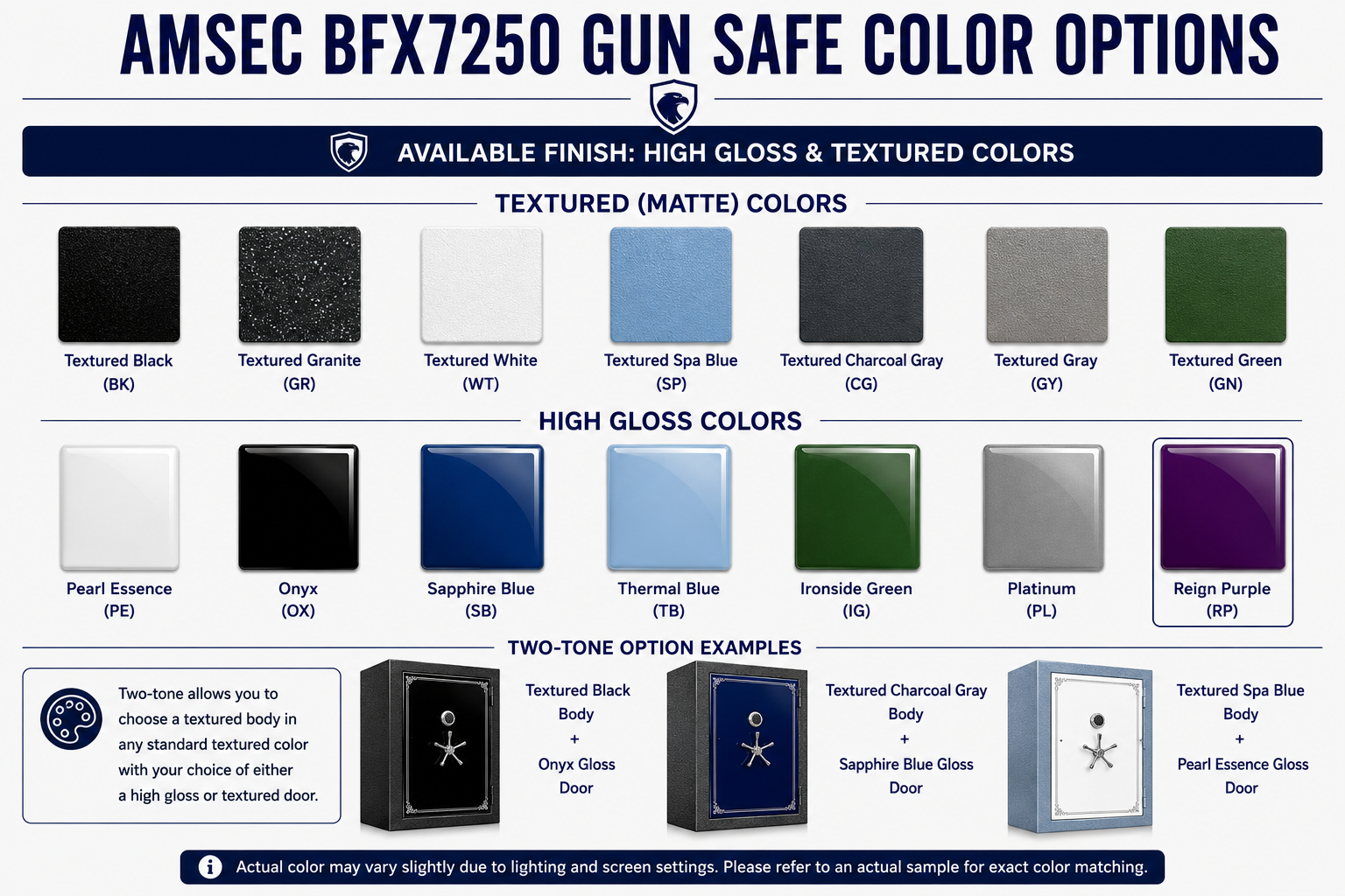 AMSEC BFX7250 Gun Safe | UL RSC I Certified | 2 Hour Fire Rating | 44 Gun Capacity